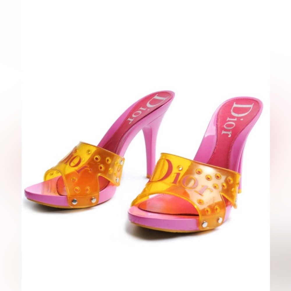 RARE Vintage Christian DiorJelly Platform Barbie Heels💖Price Firm!